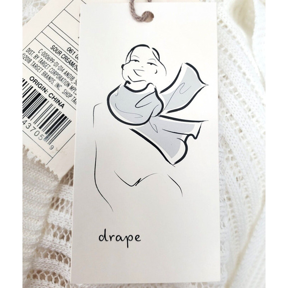 A‎ New Day Women's Sour Cream Lightweight Scarf/Wrap One Size New - Picture 6 of 8